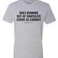 Funny Running Out Chocolate Cardio T-Shirt